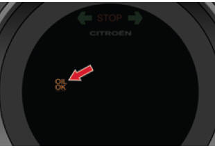 Citroën C4. Ölstandsanzeige