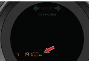 Citroën C4. Nächste Wartung in mehr als 3000 km