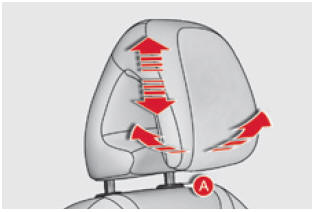 Citroën C4. Höhe und Neigung der Kopfstütze