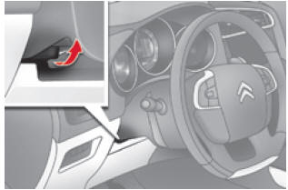 Citroën C4. Lenkradverstellung