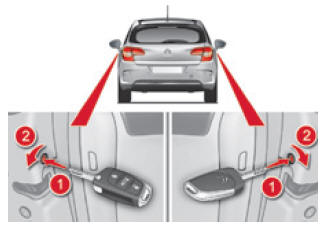 Citroën C4. Mechanische Kindersicherung