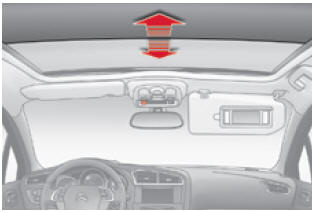 Citroën C4. Elektrisch bedienbare Dachjalousie