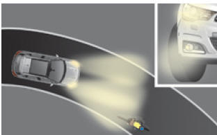 Citroën C4. mit statischem Abbiegelicht