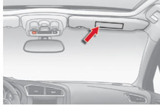 Citroën C4. Deaktivierung des Beifahrer-Front-Airbags 