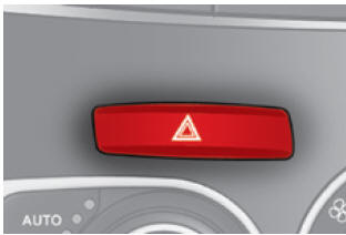 Citroën C4. Warnblinker 