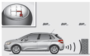 Citroën C4. Einparkhilfe hinten