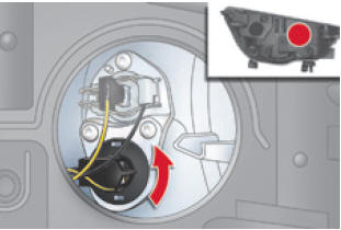 Citroën C4. Austausch der Glühlampen des Tagfahrlichts / des Standlichts