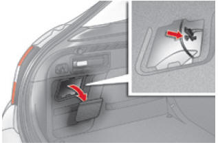 Citroën C4. Zugang zu den Glühlampen hinten