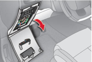 Citroën C4. Sicherungen am Armaturenbrett