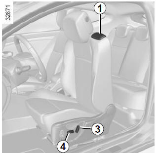 Renault Megane. Elektrisch verstellbare Sitze