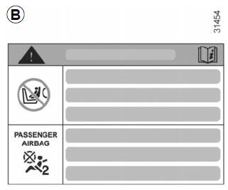 Renault Megane. Deaktivieren der Beifahrerairbags