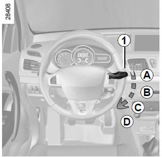 Renault Megane. Fahrzeug mit Intervall- Frontscheibenwischer