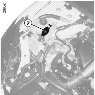 Renault Megane. Fahrzeuge mit manueller Entlüftungspumpe