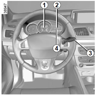 Renault Megane. Reinitialisierung des Bezugswertes für den Reifendruck