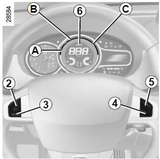 Renault Megane. Ändern der Regelgeschwindigkeit