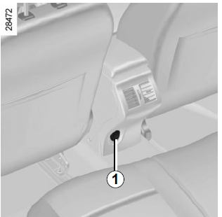 Renault Megane. Steckdose für Zubehör