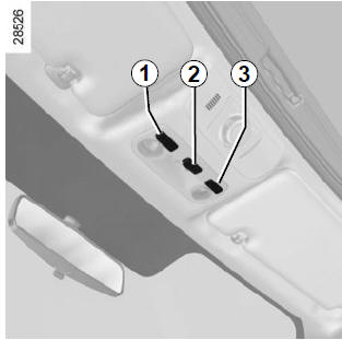 Renault Megane. Deckenleuchte