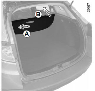 Renault Megane. Entfernen der Heckablage