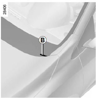 Renault Megane. Fahrzeugtypenschilder