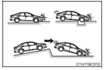 Toyota Corolla. Andere Bedingungen als ein Aufprall, die zum Auslösen (Aufblasen) der SRS-Airbags führen können