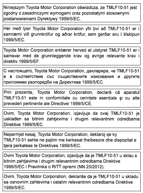 Toyota Corolla. Zertifizierung für das intelligente Einstiegs- & Startsystem