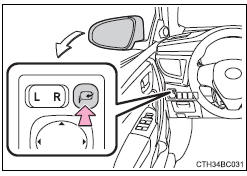 Toyota Corolla. Manuelles Einklappen der Spiegel