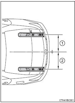 Toyota Corolla. Einbaulage von Anhängerkupplung und Kugelkopf