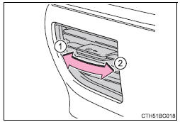 Toyota Corolla. Einstellen der Position sowie Öffnen und Schließen der Luftauslässe