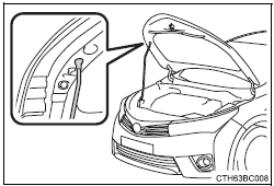 Toyota Corolla. Motorhaube