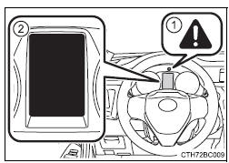 Toyota Corolla. Wenn eine Warnmeldung oder -anzeige angezeigt wird