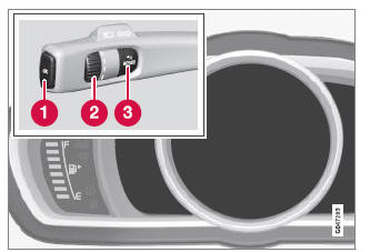 Volvo V40. Menübenutzung - Kombinationsinstrument