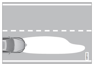 Volvo V40. Scheinwerfer - Lichtmuster einstellen
