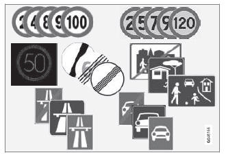 Volvo V40. Verkehrszeicheninformation (RSI)