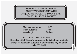 Volvo V40. City Safety - Lasersensor