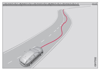 Volvo V40. Driver Alert Control (DAC)