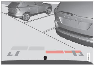 Volvo V40. Fahrzeuge mit Rückwärtsfahrsensoren