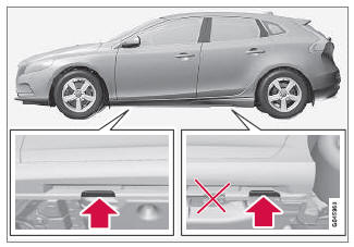 Volvo V40. Rad entfernen