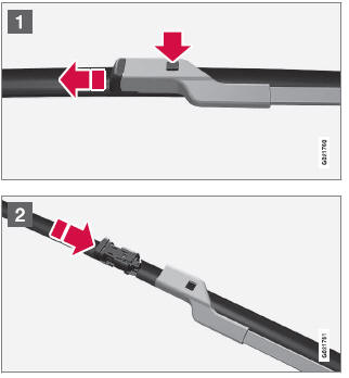 Volvo V40. Wischerblätter austauschen