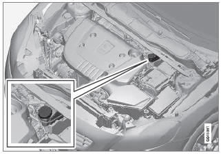 Volvo V40. Einfüllöffnung