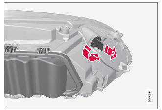 Volvo V40. Positionsleuchten/ Standlicht vorn