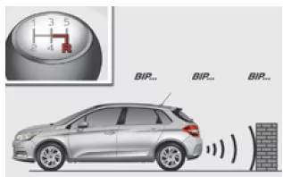 Citroën C4. Einparkhilfe hinten