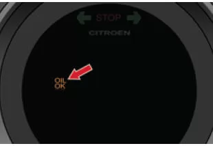 Citroën C4. Ölstandsanzeige