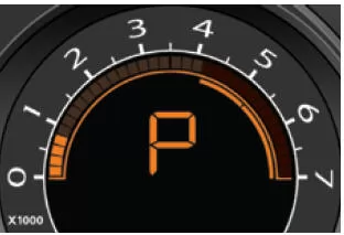 Citroën C4. Anzeigen im Kombiinstrument