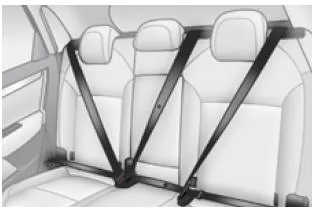 Citroën C4. Sicherheitsgurte hinten
