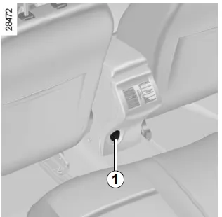 Renault Megane. Steckdose für Zubehör