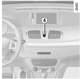 Renault Megane. Verriegeln/Entriegeln der Türen von innen