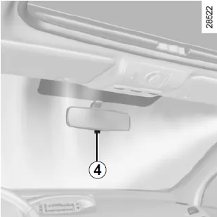 Renault Megane. Innenspiegel
