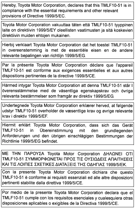 Toyota Corolla. Zertifizierung für das intelligente Einstiegs- & Startsystem
