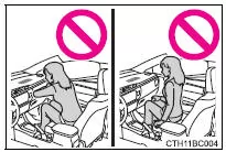 Toyota Corolla. Vorsichtsmaßnahmen für SRS-Airbags
